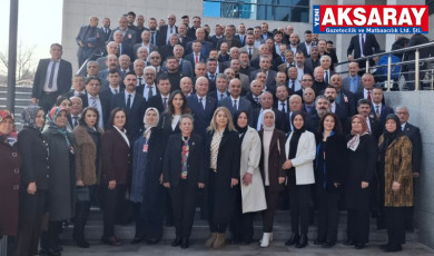 Aksaray teşkilatları Bahçeli’nin huzurunda