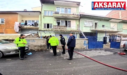 Aksaray’da 2 katlı binada yangın: 5 kişi dumandan etkilendi