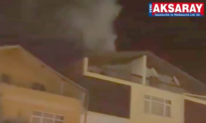 Çatı yangını korkuttu