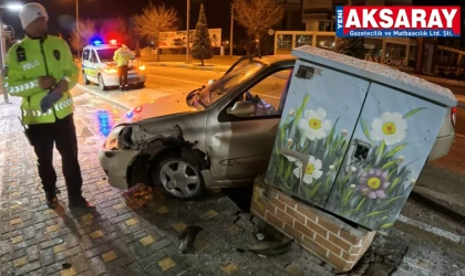 İLK DEFA İÇMİŞ Alkollü sürücü kaza yaptı