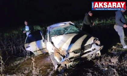 Kontrolden çıkan otomobil takla attı, 3 yaralı