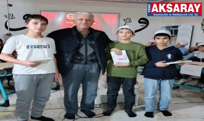 Kuran Kursunda yarışmanın birincileri ödüllendirildi