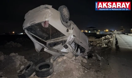 Otomobil takla attı 3 yaralı