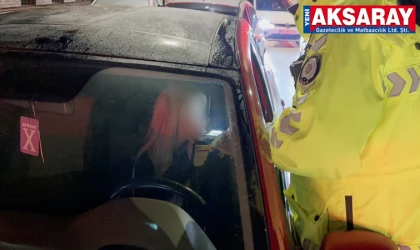Alkollü kadın sürücünün ehliyetine el konuldu