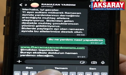 Mesajla gelen linke tıklarsanız banka hesaplarınız boşalıyor