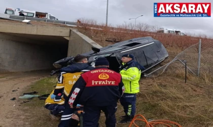 OTOYOLDA ZAMANLA YARIŞ  Ortaköy İtfaiyesi’nden hayat kurtaran müdahale
