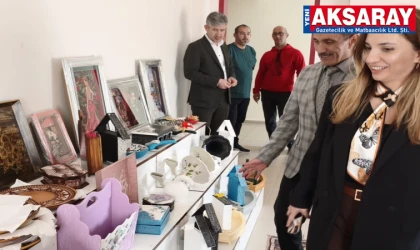 ÖZEL BİREYLERE ANLAMLI ZİYARET El Sanatları Atölyesi’nde Renkli Anlar