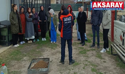 Rehabilitasyon Merkezi personeline Afet ve Yangın eğitimi