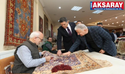 Tarihi Han’da inceleme, halı tamirinde gözlem