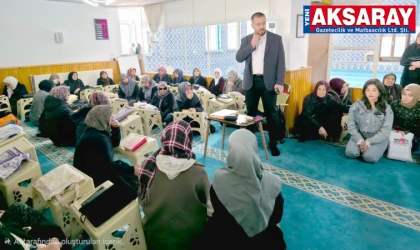 CAMİLERDE SAĞLIK SEFERBERLİĞİ  Kadın sağlığı ve normal doğum anlatıldı