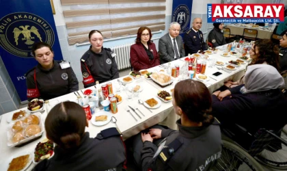 Geleceğin polisleri aynı sofrada