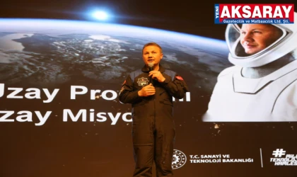 İLK ASTRONOT ALPER GEZERAVCI Öğrencilere uzayı anlattı