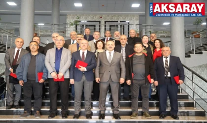 Kıdemli personellere Teşekkür Plaketi verildi