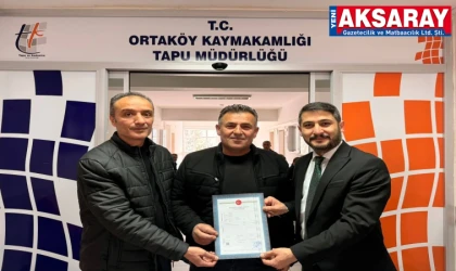 Ortaköy’de 35 yıllık tapu hasretine son verildi