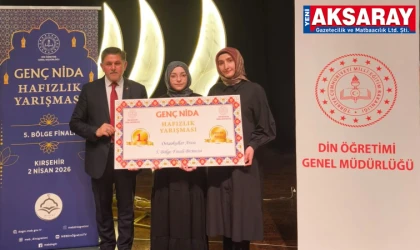 AKSARAY'DA HAFIZLIK GURURU  Ravzagül Sever bölge birincisi oldu