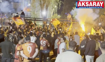 CADDE VE SOKAKLARDA  Galatasaraylıların coşkulu kutlaması