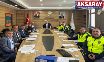 İL TRAFİK KOMİSYONU TOPLANDI Trafik güvenliği masaya yatırıldı