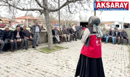 Karaören köyünde yaşlı sağlığı ve iletişim seferberliği