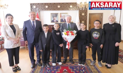 Makamı çocuklara devretti