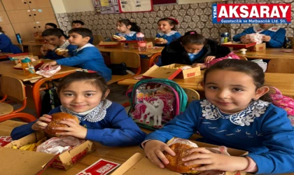 Okulda ilk hamburger heyecanı