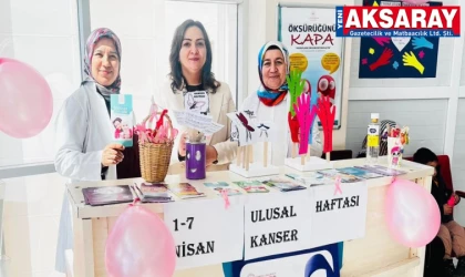 Ortaköy Devlet Hastanesi'nde kansere karşı farkındalık standı