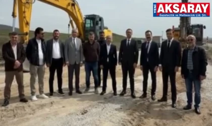 Ortaköy yolunda çalışma başlatıldı