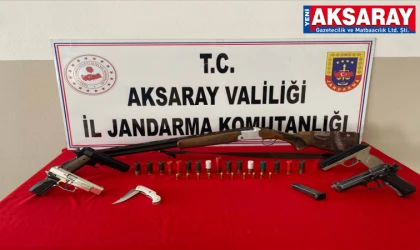 Silah kaçakçılarına jandarma darbesi