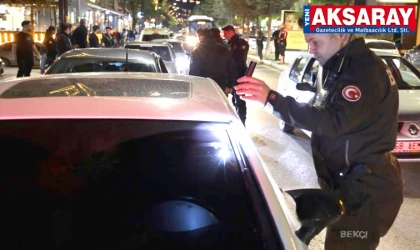 Aksaray polisinden şok uygulamalar