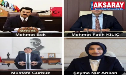 Aksaray’da Mülki İdare Amirleri değişti