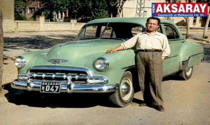 Aksaray’ın ilk otomobili sosyal medyada ilgi odağı oldu