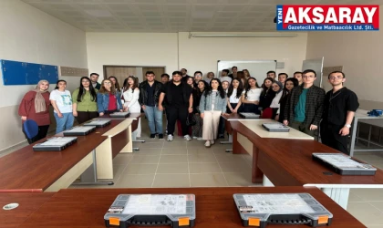 KOMŞUNUN LİSE ÖĞRENCİLERİ AKSARAY MÜHENDİSLİK Fakültesini tanıdı
