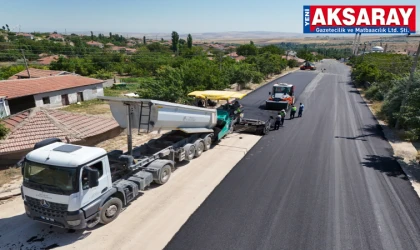 Ağaçören - Camili yolunda asfalt çalışmaları başladı
