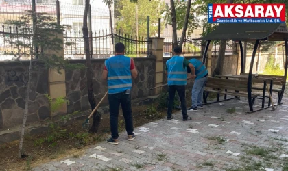 AKSARAY DENETİMLİ SERBESTLİK MÜDÜRLÜĞÜ’NDEN Okullarda temizlik çalışması