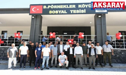Büyük Pörnek köyü sosyal tesisi ve taziye evi hizmete açıldı