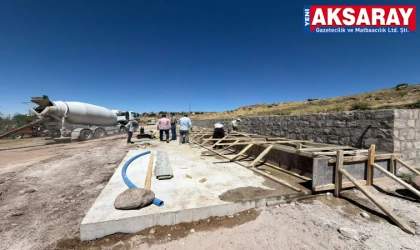 Güzelyurt Akyamaç’ta çeşme yenileme çalışması