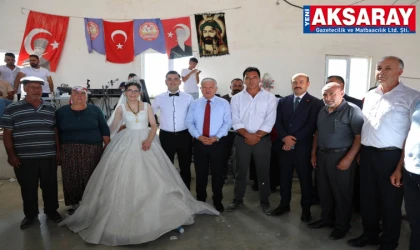 Köye ziyaret düğüne katılımı sağladı