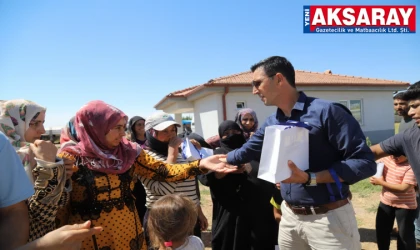 Mevsimlik tarım işçilerine ziyaret