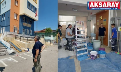 Okulların bakım ve onarım çalışmaları incelendi