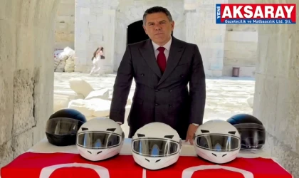Sultanhanı’da can güvenliği için ücretsiz kask kampanyası başlatıldı