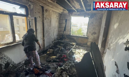 Çakmakla oynayan 2 yaşındaki çocuk evi yaktı