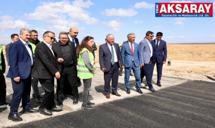 Eskil’de asfalt serim çalışmaları yerinde inceledi