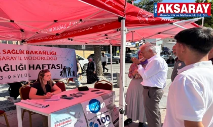 HALK SAĞLIĞI HAFTASI  "Kaybetmeden Fark Et" standı
