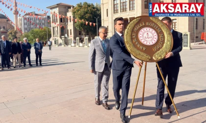 İlköğretim Haftası Atatürk Anıtı’na çelenk sunma ile başladı