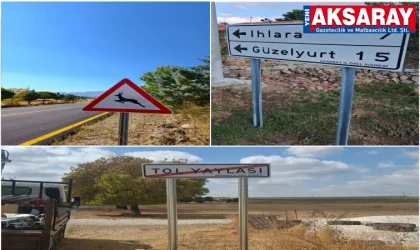 Köy yollarında trafik güvenliği çalışması