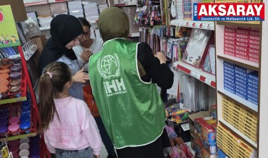 Yetim ve ihtiyaç sahibi ailelere kırtasiye desteği