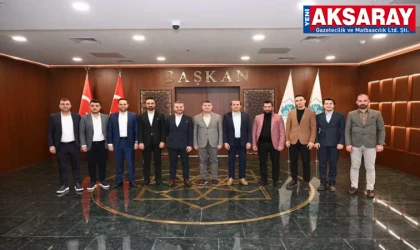 Aksaray sarrafları Başkanlık makamında