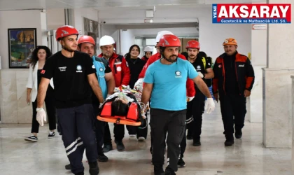 Gerçeğini aratmayan afet tatbikatı