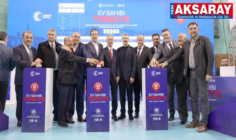 Aksaray’da TOKİ kura çekimi heyecanı