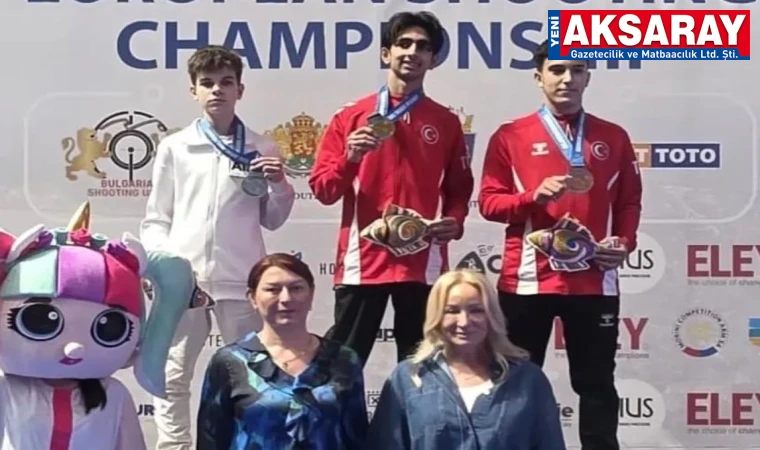 ABDULLAH EREN YILDIZ’DAN ALTIN MADALYA Aksaraylı milli sporcu Avrupa Şampiyonu