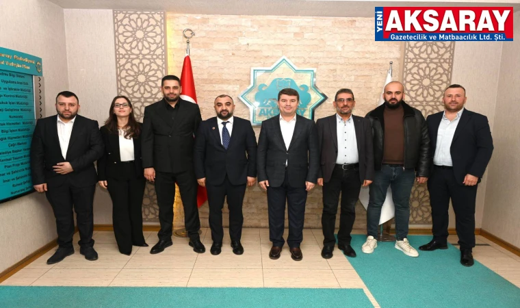 "GÜÇLÜ ŞEHİR" VURGUSU Esnaf başkanı belediyeyi ziyaret etti